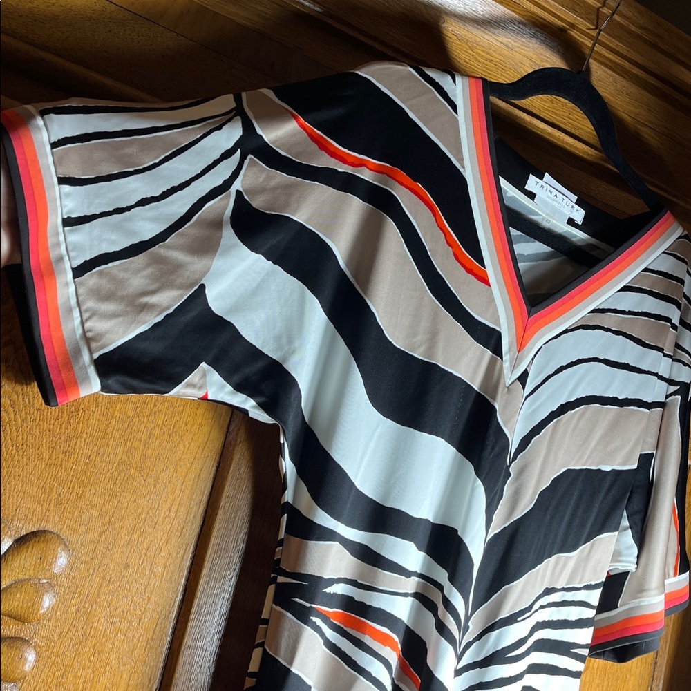 Trina Turk LaLa Zebra Lunar Dress — XS - Picture 4 of 9